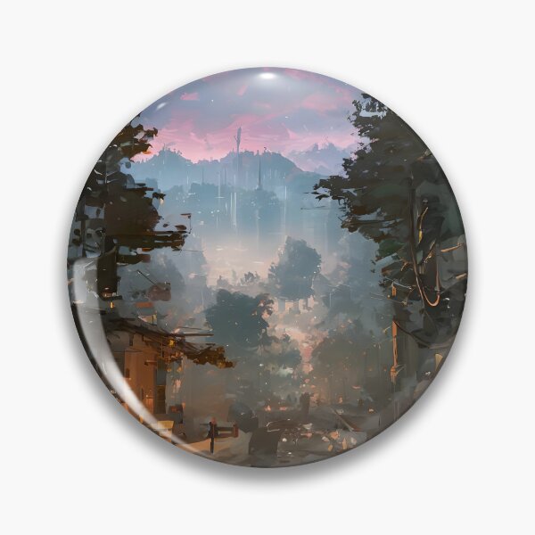 Item preview, A burning post-apocalyptic city at sunset designed and sold by ArthurVandelay.