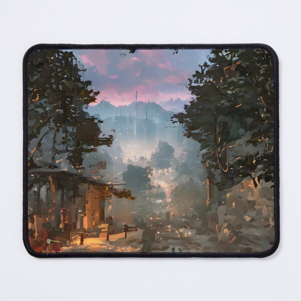 Item preview, A burning post-apocalyptic city at sunset designed and sold by ArthurVandelay.