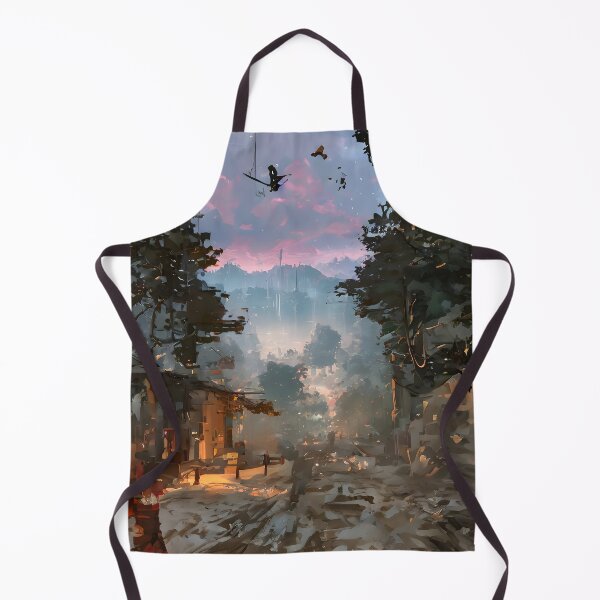 Item preview, A burning post-apocalyptic city at sunset designed and sold by ArthurVandelay.