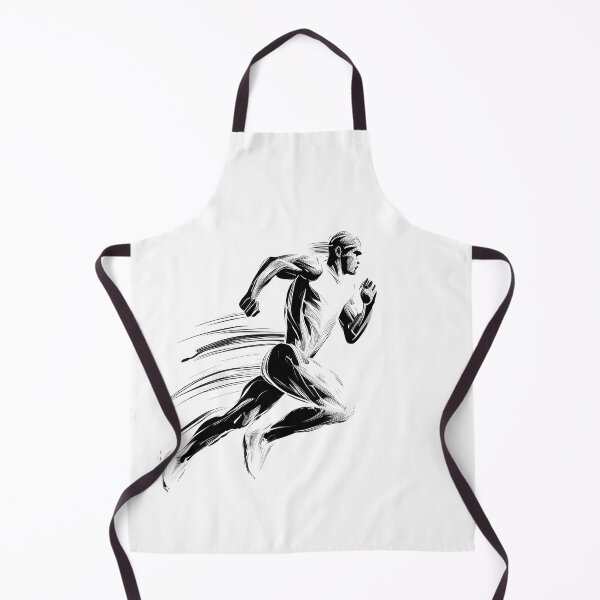 Item preview, Majestic Speed in Monochrome: Striking Black and White Image of a Male Sprinter designed and sold by FiveIntentions.