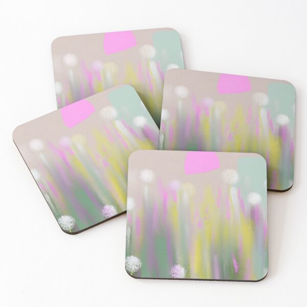 Item preview, Abstract painting pastel flowers designed and sold by ArthurVandelay.