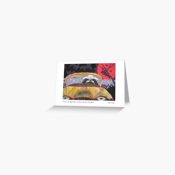 Jesus was the Jagged Shape in the Back of His Mind Greeting Card