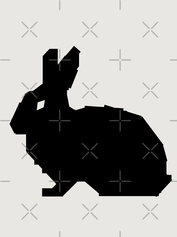 Thumbnail 6 of 6, Premium Oversized Sweatshirt, Square Rabbit designed and sold by BasicDesignsDK.