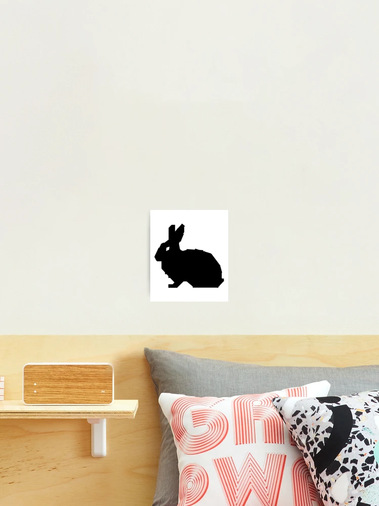 Thumbnail 2 of 3, Photographic Print, Square Rabbit designed and sold by BasicDesignsDK.