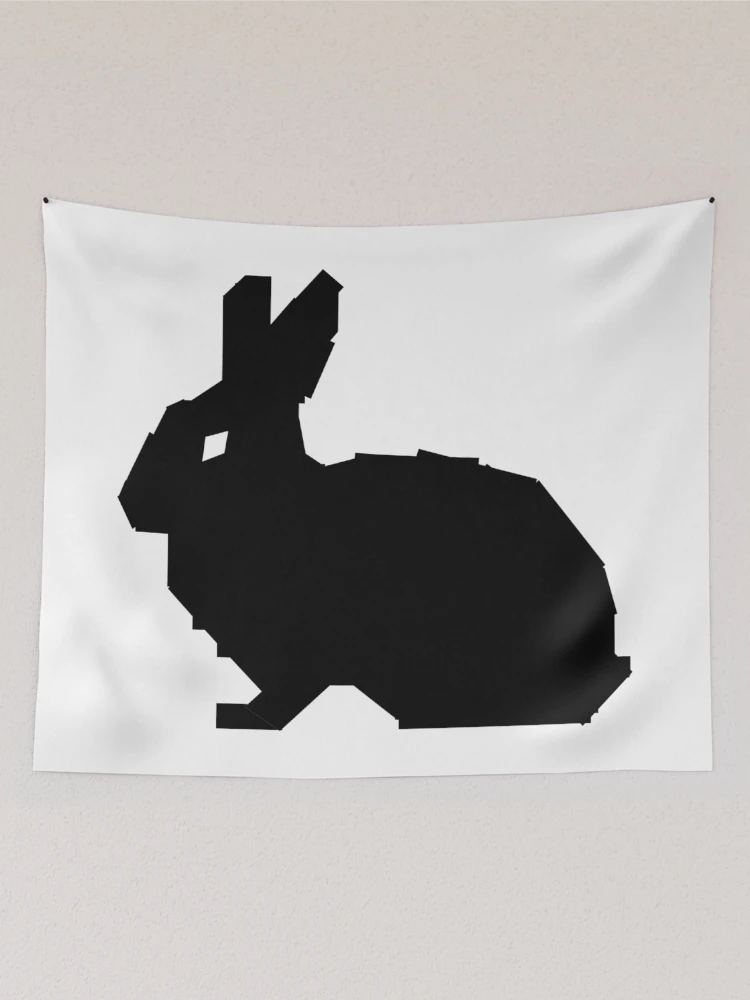Thumbnail 2 of 3, Tapestry, Square Rabbit designed and sold by BasicDesignsDK.