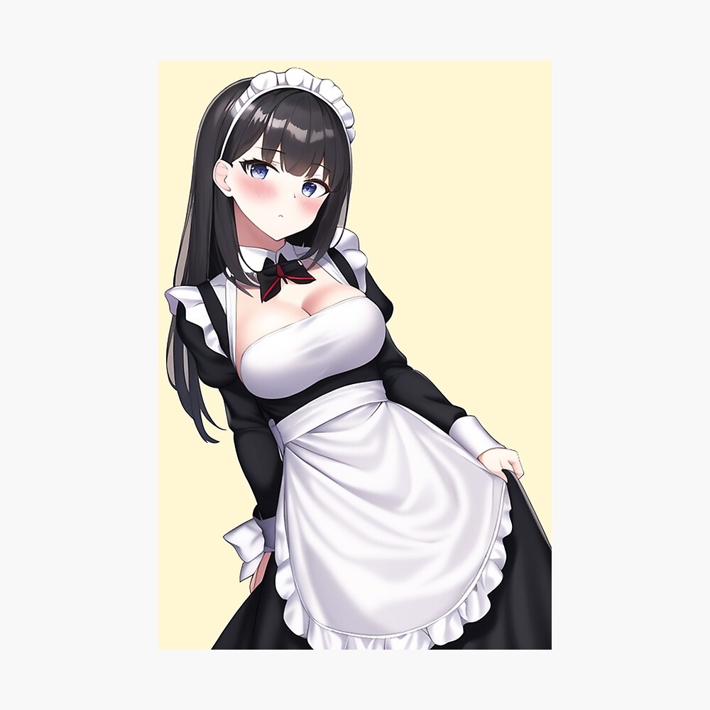 Anime waifu maid.