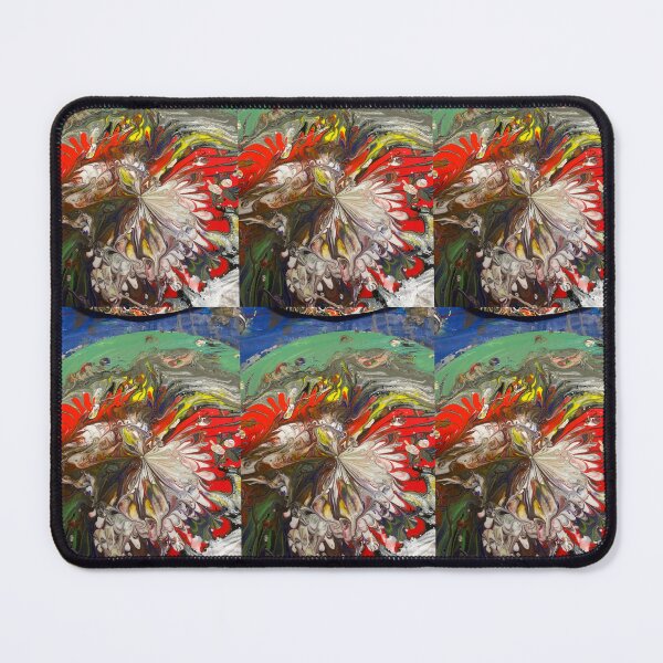 Item preview, Wavey Multi Coloured Paint Poured Shapes. designed and sold by PodmenikArt.