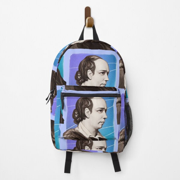 Item preview, Irish Novelist Oliver Goldsmith - blue - illustration  designed and sold by Litstoy.