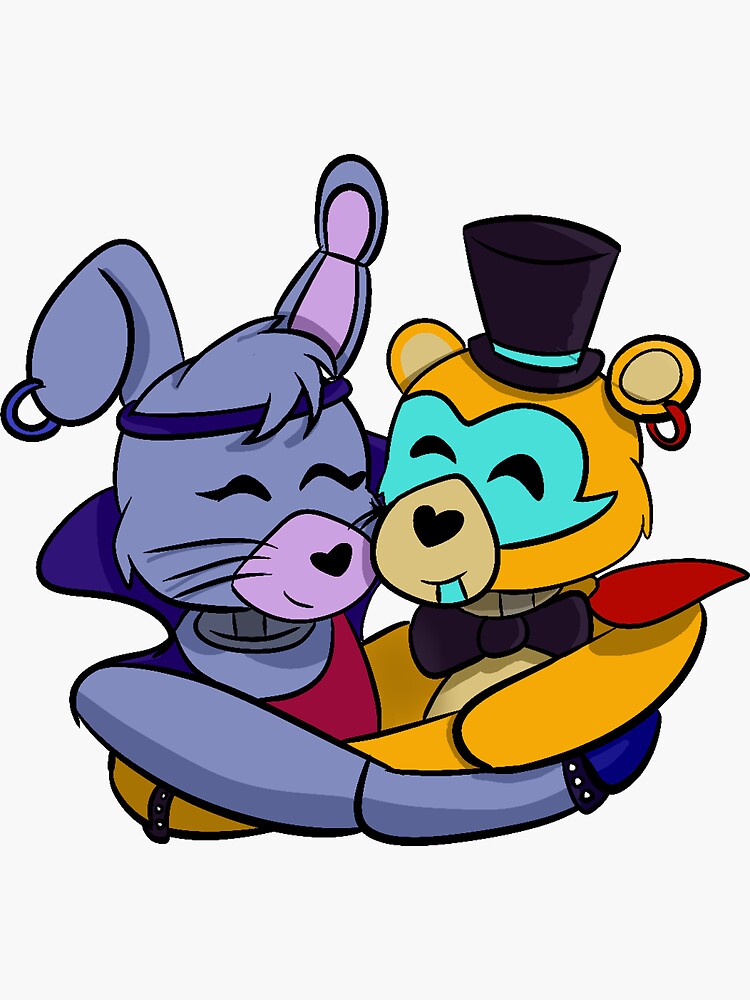 FNAF - Glamrock Bonnie & Glamrock Freddy (Fazburger™️) Sticker