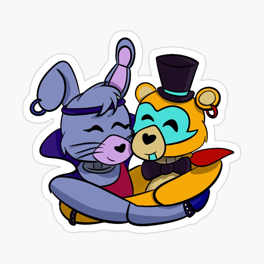 FNAF - Glamrock Bonnie & Glamrock Freddy (Security Breach) Sticker for  Sale by kaypanicarts