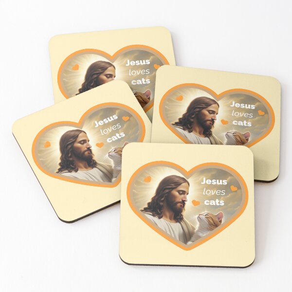 Item preview, Jesus loves cats designed and sold by Niktarka.