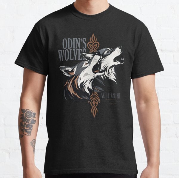 Viking Tattoo Wolf WhiteBlack BaseBall Jersey For Men Son Of Odin