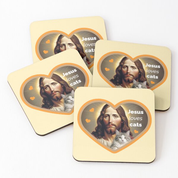 Item preview, Jesus loves cats designed and sold by Niktarka.