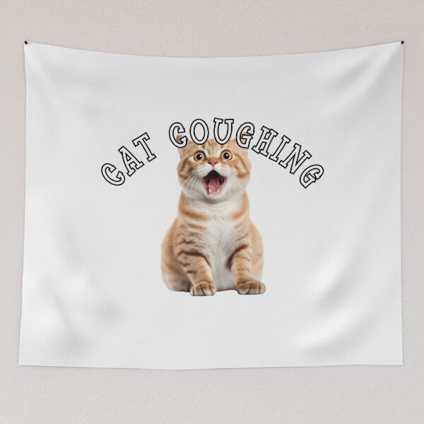 Item preview, CAT COUGHING designed and sold by Tee Studio.