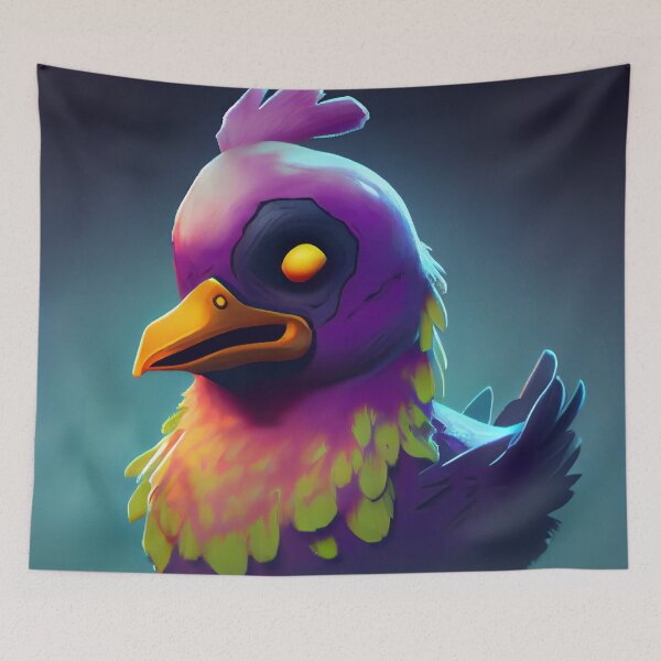 Item preview, Cluckster, the purple chicken designed and sold by Nomad85.