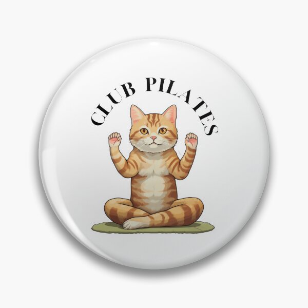 Item preview, Club Pilates cat on a mat  designed and sold by Socool101.