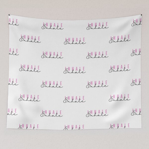 Item preview, Inhale - Exhale pink designed and sold by LeslieMack.