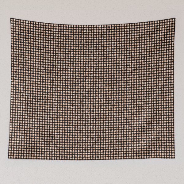 Item preview, Irregular orange polka dot on black background. designed and sold by MirBer.