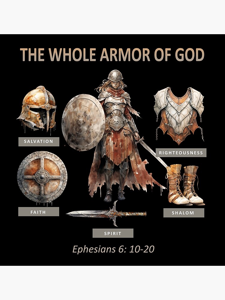 Personalized Woman Warrior Of God Put On The Full Armor of God