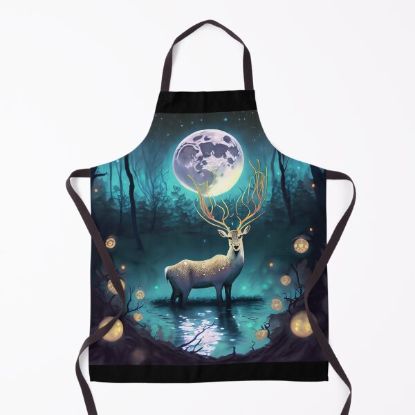 Item preview, Sad deer in a forest lake at night, Woodland Secrets, halloween, designed and sold by Sunmoonlove.