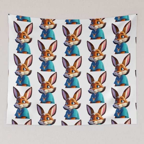 Item preview, Eeveeish Anthro Girl In Blue Tee designed and sold by caradocorbornes.