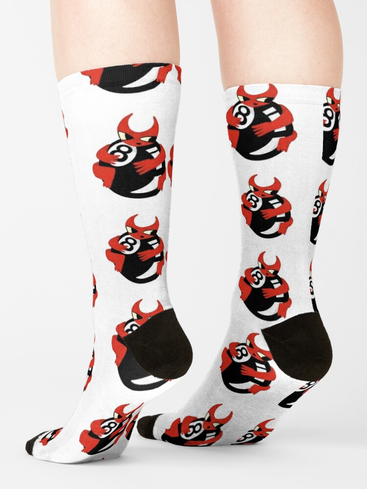 Discover Demon hugging 8ball  | Socks