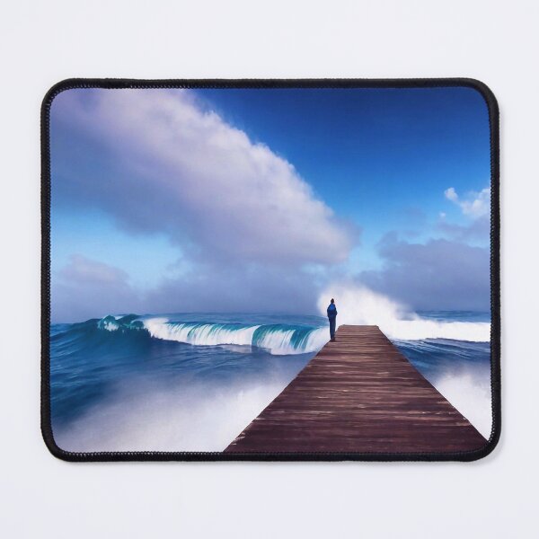 Item preview, A man standing on a pier designed and sold by M-Y-A-R-T-.