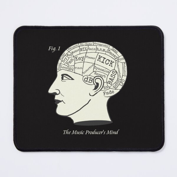 Item preview, The Music Producer's Mind Phrenology designed and sold by BarrettStreich.