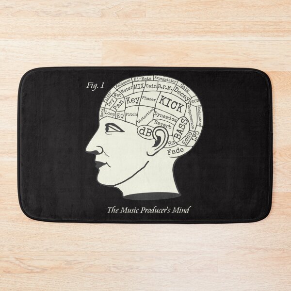 Item preview, The Music Producer's Mind Phrenology   designed and sold by BarrettStreich.
