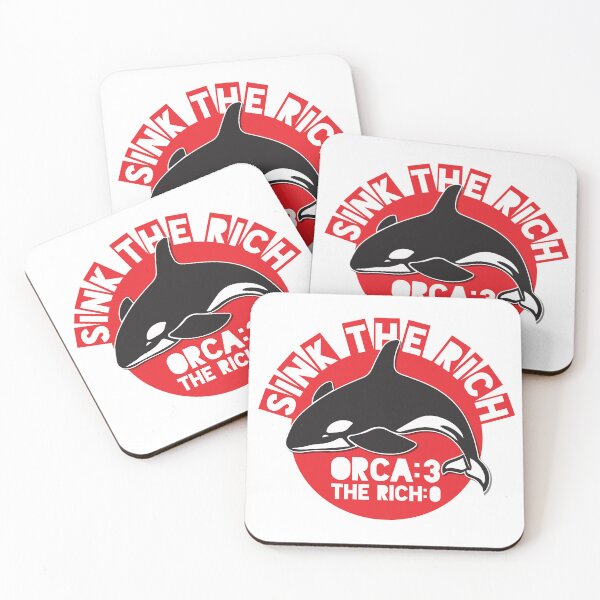 Item preview, Sink The Rich - Team Orca - RED designed and sold by SorryFrog.