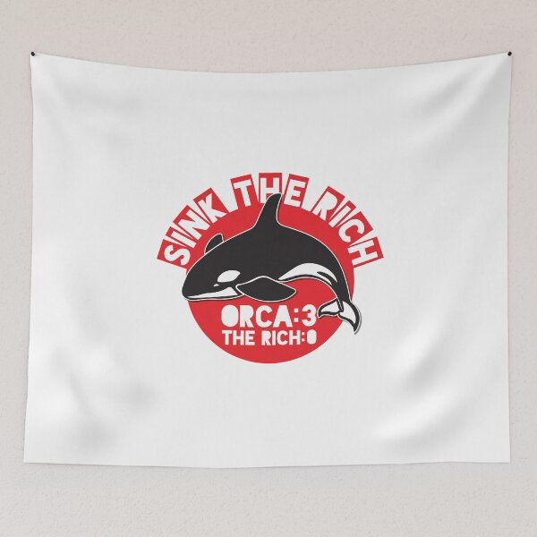 Item preview, Sink The Rich - Team Orca - RED designed and sold by SorryFrog.