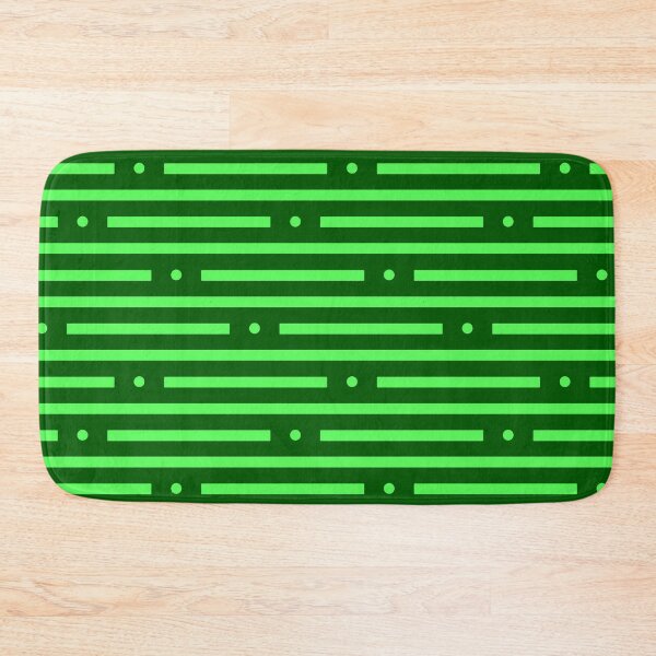 Item preview, Abstract: Dots and dashes: Light Green On Dark Green designed and sold by TheScraggyBeard.