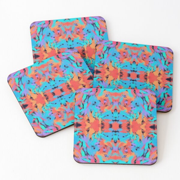 Item preview, Blue and orange abstract designed and sold by Natalia Ruzhyna.