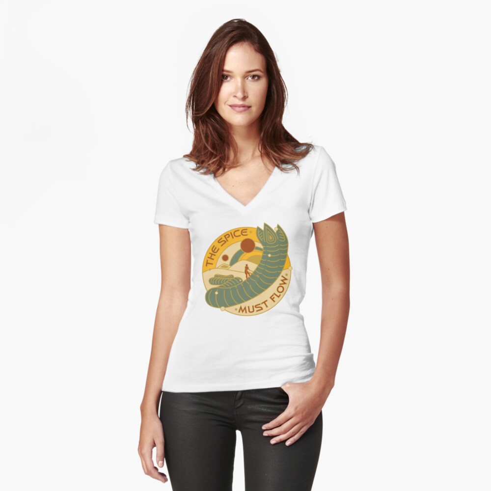 Item preview, Fitted V-Neck T-Shirt designed and sold by Olivia-Grimley.