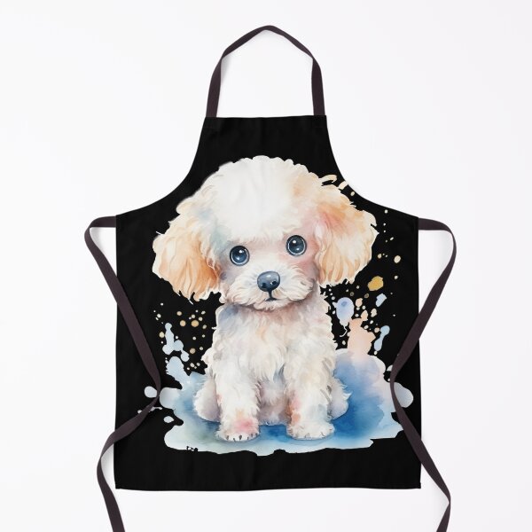 Item preview, Watercolour White Miniature Poodle Puppy designed and sold by Amazing-Kortez.