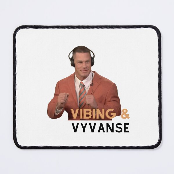 Item preview, Vibing and Vyvanse - ADHD meme Sticker designed and sold by aamybowman.
