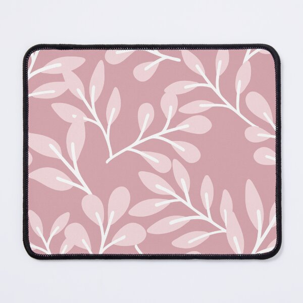Item preview, Baby pink background leaf pattern designed and sold by Chirayu1111.