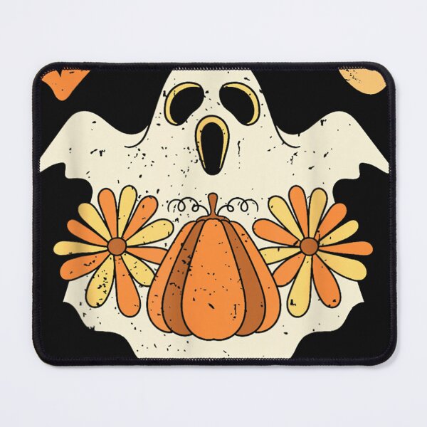 Item preview, Retro Groovy Let's Go Ghouls Halloween Ghost Pumpkin Women designed and sold by TracySMartinez.