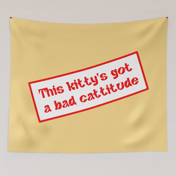 Item preview, This kitty's got a bad attitude designed and sold by sabinako.