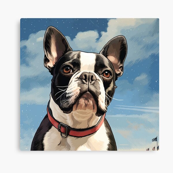 Boston terrier hot sale painting