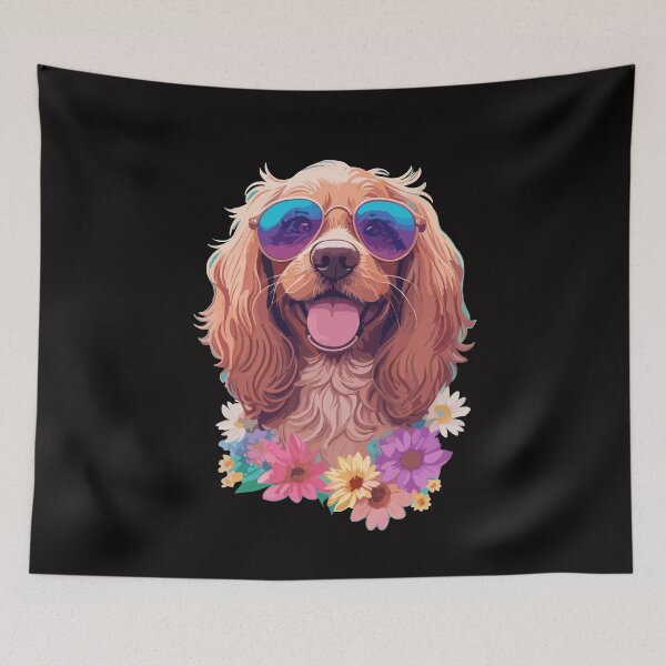 Item preview, happy cocker spaniel designed and sold by MacLis.