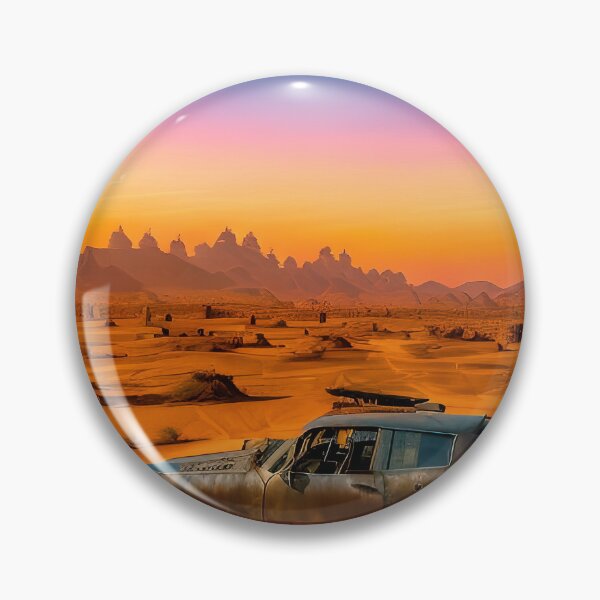Item preview, A ravaged world of sand dunes and searing heat designed and sold by PixieDustAIArt.