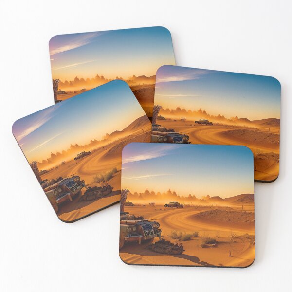 Item preview, A ravaged world of sand dunes and searing heat designed and sold by PixieDustAIArt.