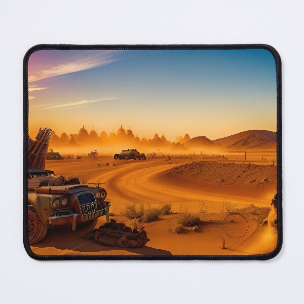 Item preview, A ravaged world of sand dunes and searing heat designed and sold by PixieDustAIArt.