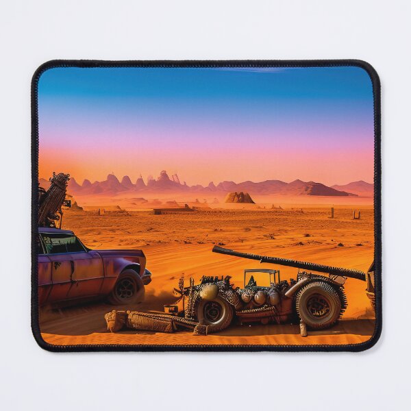Item preview, A ravaged world of sand dunes and searing heat designed and sold by PixieDustAIArt.