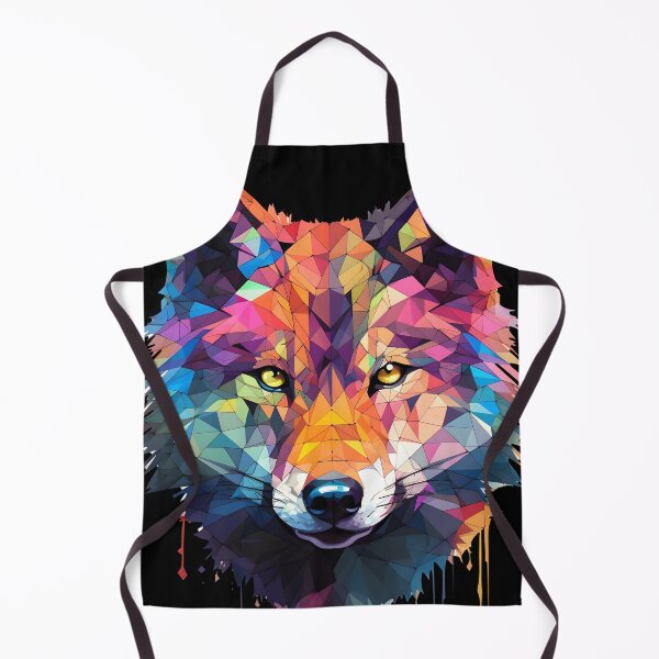 Item preview, Colorful Geometric Wolf Head | Speedpainting Style designed and sold by BNCH44.