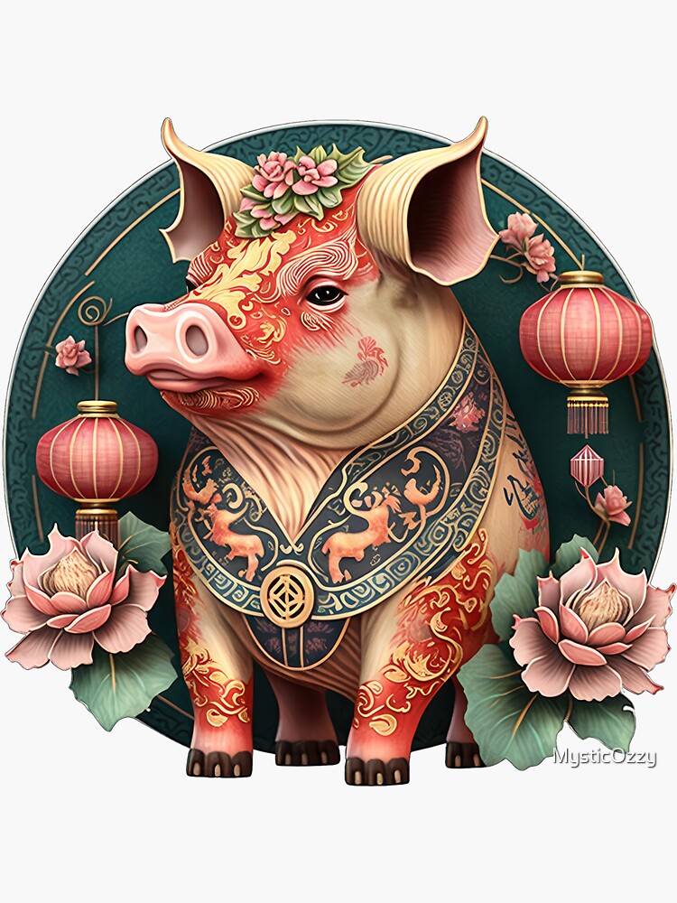 激安通販の Chinese Zodiac Year of the Pig アンティーク雑貨