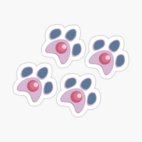 Espeon Pawprints Sticker