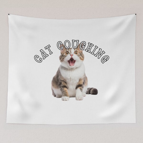 Item preview, CAT COUGHING designed and sold by Tee Studio.