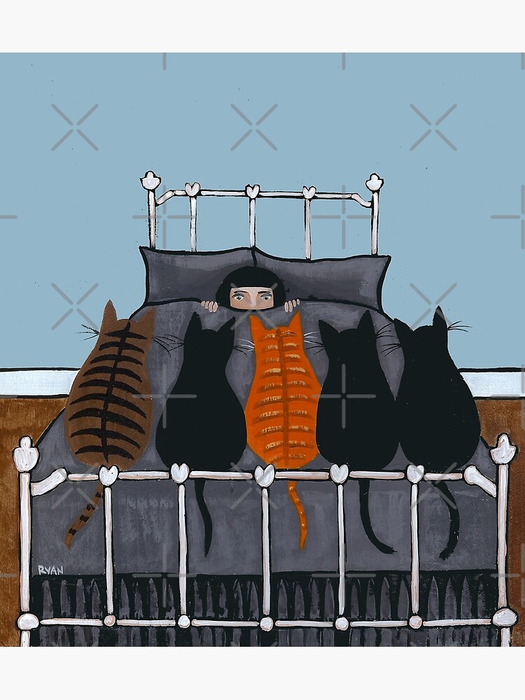 Thumbnail 7 of 7, Framed Art Print, The Cat Alarm designed and sold by kilkennycat.